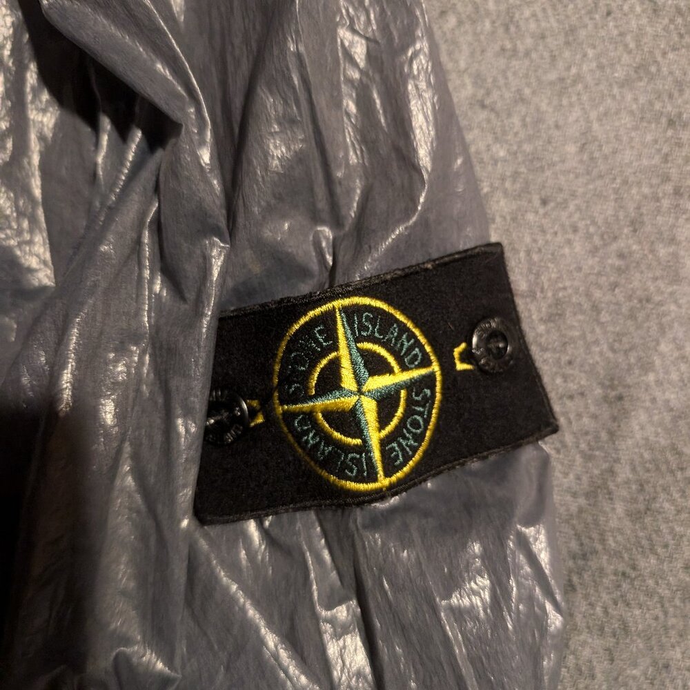 Stone Island Packable Rain Jacket - Blueish Gray Transparent - Stylish & Fun - Picture 7 of 9